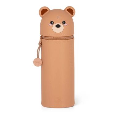 Legami Silicone Zip Pencil Case Teddy Bear