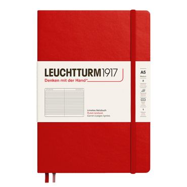 Leuchtturm1917 A5 Ruled Notebook - Cherry