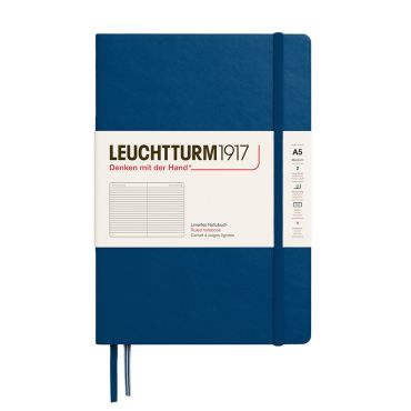 Leuchtturm1917 A5 Ruled Notebook - Indigo