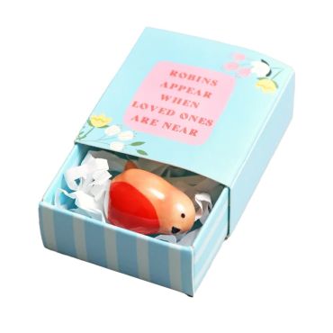 Lisa Angel Tiny Matchbox - Ceramic Robin
