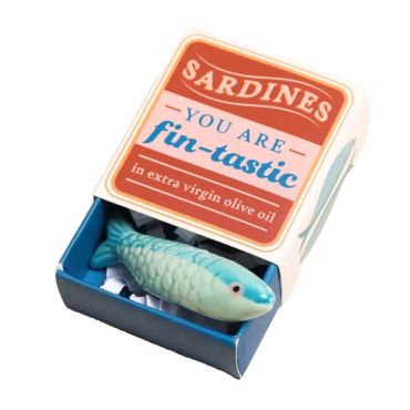 Lisa Angel Tiny Matchbox You Are Fin-tastic Sardines