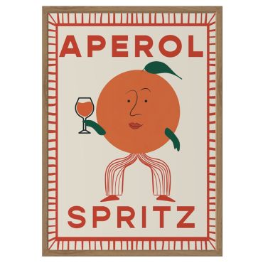 Little Egret Aperol Spritz A3 Print