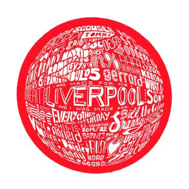 Round LFC Red Coaster