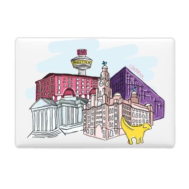 Moo & Snip Liverpool Skyline Fridge Magnet