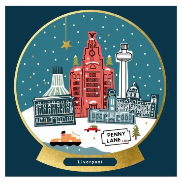 Liverpool Snowglobe Card