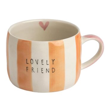 Belly Button Stripe Mug - Lovely Friend