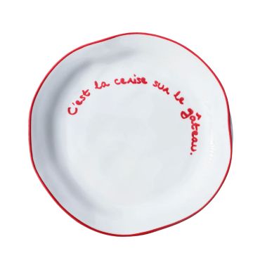 MAEGEN Statement Plate -  C'est la Cerise Sur le Gateau