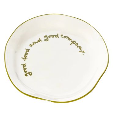MAEGEN Statement Plate - Good Food and Good Company