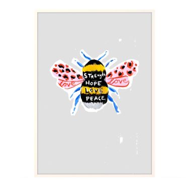 Eleanor Bowmer Manchester Bee A4 Print