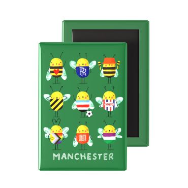 Manchester Bees Fridge Magnet