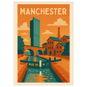 Manchester Canal A3 Print