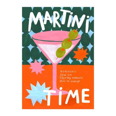 Martini Time Print