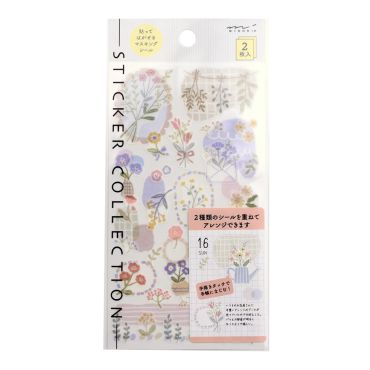 Midori 2 Sticker Sheets 2639 Flowers