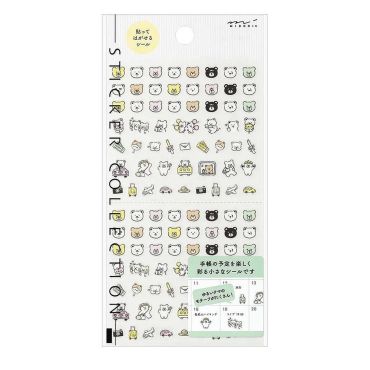 Midori Sticker Sheet 2686 Pictograph Bears 