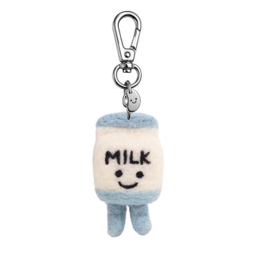Ohh Deer Silly Bean Keyring - Milk