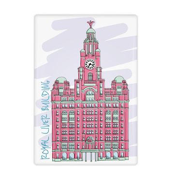 Moo & Snip Liver Building Fridge Magnet