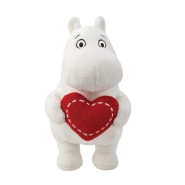 Moomin Standing with Heart Soft Toy