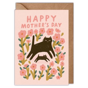 Black Cats Mother's Day Card