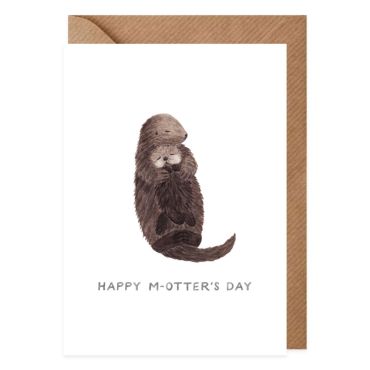 Happy M-otter's Day Card