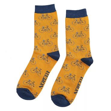 Mr Heron Bikes Mustard Socks