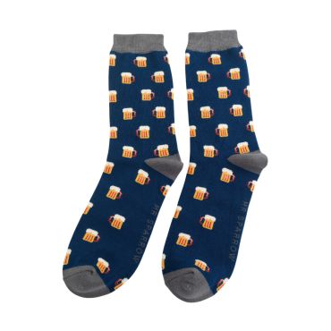 Mr Sparrow Beery Socks Navy