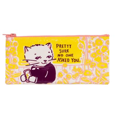 Blue Q Pencil Case No One Asked You