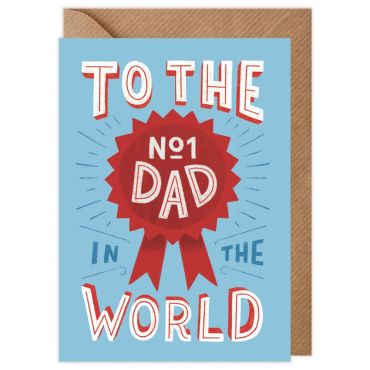 No. 1 Dad in the World Father's Day Card
