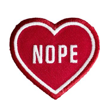 These Are Things Iron-On Patch - Nope Heart