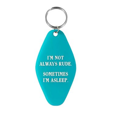 Sometimes I'm Asleep Retro Keyring