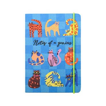 HiJinx A6 Notebook - Notes of a Genius Cats