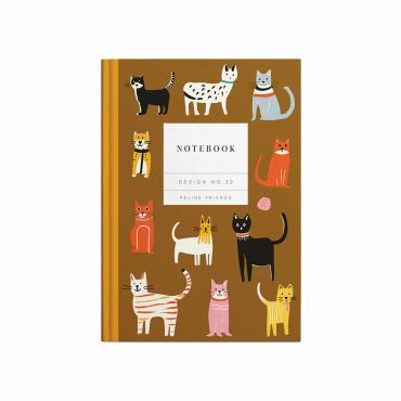 Ohh Deer Hardback Notebook - Feline Friends