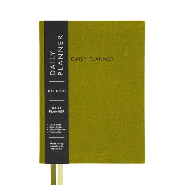 Ohh Deer Olive Green Fabric Daily Planner - B6