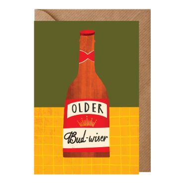 AbiGoLucky Older Bud-wiser Card