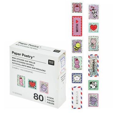 Paper Poetry Chingu Roll of Mini Stickers Stamps