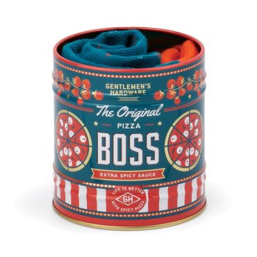 Pizza Socks in a Can