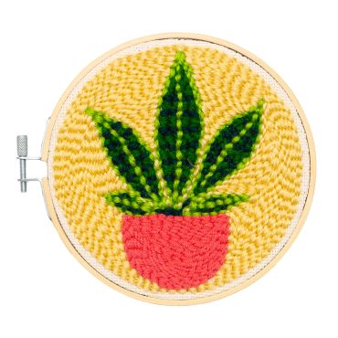 Kikkerland Punch Needle Kit - Plant