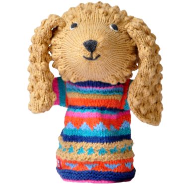 ChunkiChilli Poodle Knitted Hand Puppet 