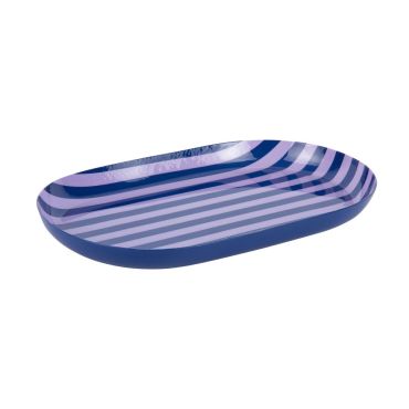 Present Time Animado Tray in Cobalt Blue and Soft Purple
