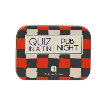 Pub Night Trivia Quiz in a Tin
