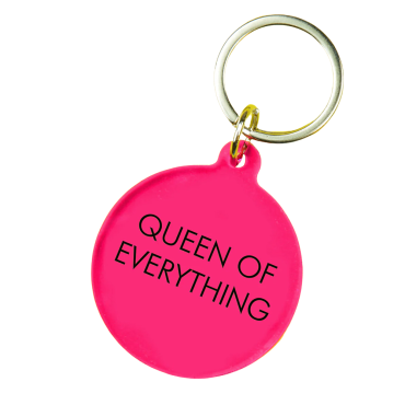 Queen of Everything Keyring