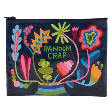 Blue Q Zip Pouch Random Crap Floral