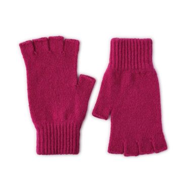 Robert Mackie Iona Fingerless Ladies Gloves - Redcurrant