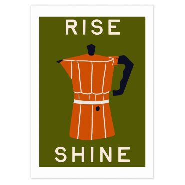 East End Rise and Shine Moka Pot A3 Print