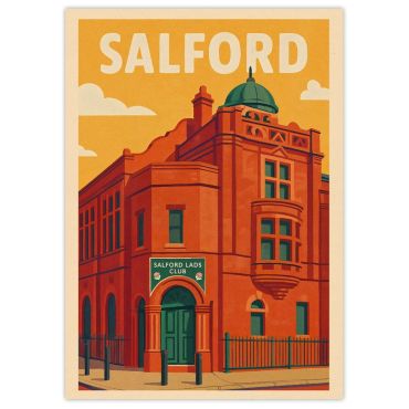 Salford Lads Club A3 Print