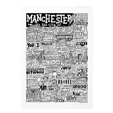 SBD, Manchester Landmarks A3 Print