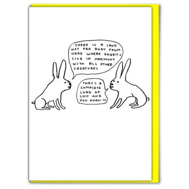 Live In Harmony Card by David Shrigley 