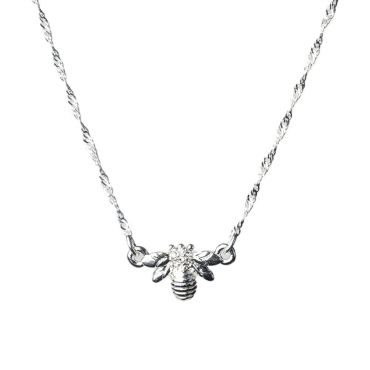 Silver Bee Necklace