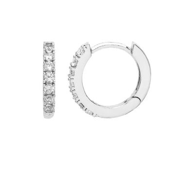 Classic Mini Silver Hoop