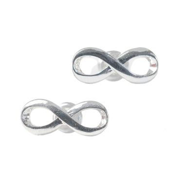 Silver Stud Earrings - Infinity