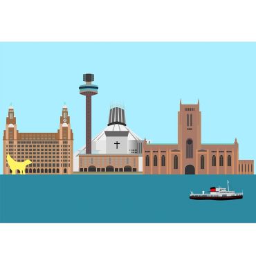 Liverpool Skyline Print